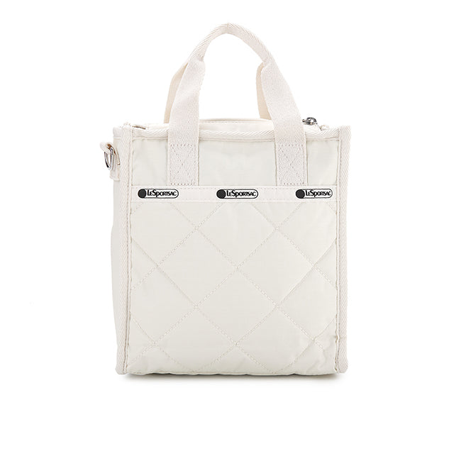 Mini N/S Tote W/ Pearls In Starlight Pearl