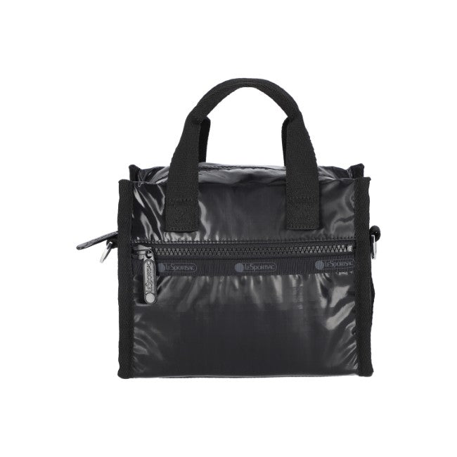 LeSportsac Unisex Bags E/W Shoulder Satchel In Black Shine