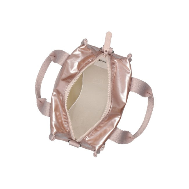 LeSportsac Unisex Bags E/W Shoulder Satchel In Rose Gold Shine