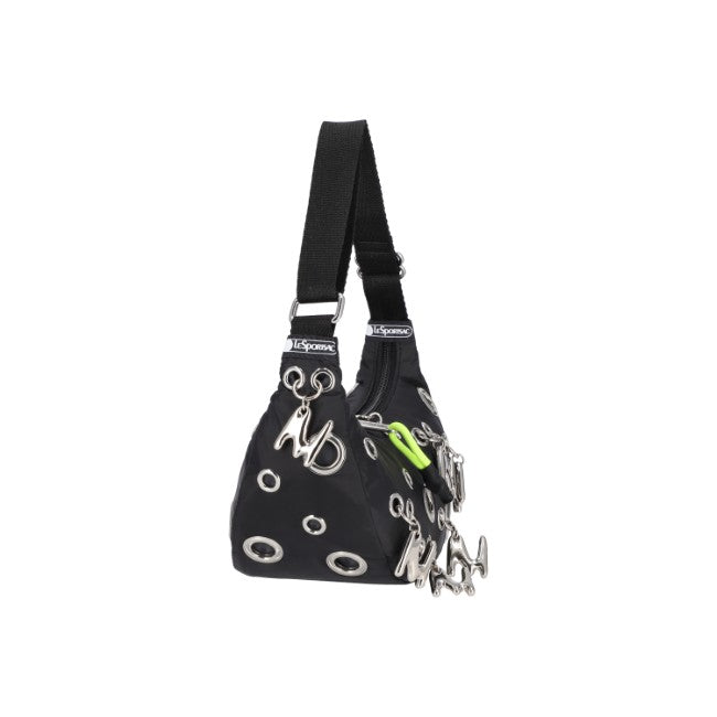 LeSportsac Unisex Bags Msgm Grommet Crescent In Logo Grommet Black