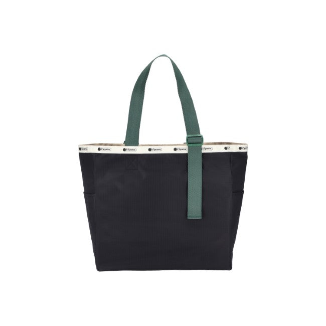 LeSportsac Unisex Bags Lg Handle Adj Tote In Deep Sea/Bottle Green Wb