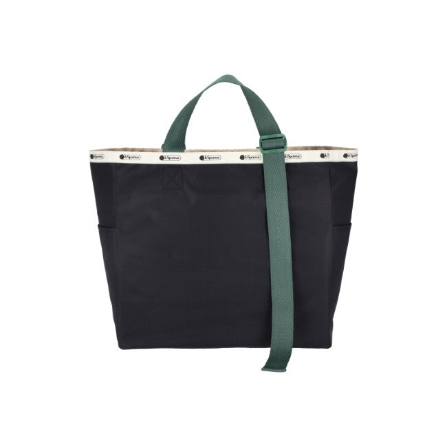 LeSportsac Unisex Bags Lg Handle Adj Tote In Deep Sea/Bottle Green Wb