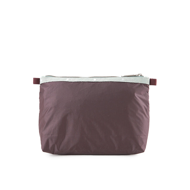 Essential 2 Zip Pouch In Pw Burgundy C1