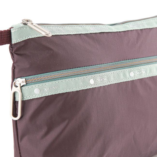 Essential 2 Zip Pouch In Pw Burgundy C1