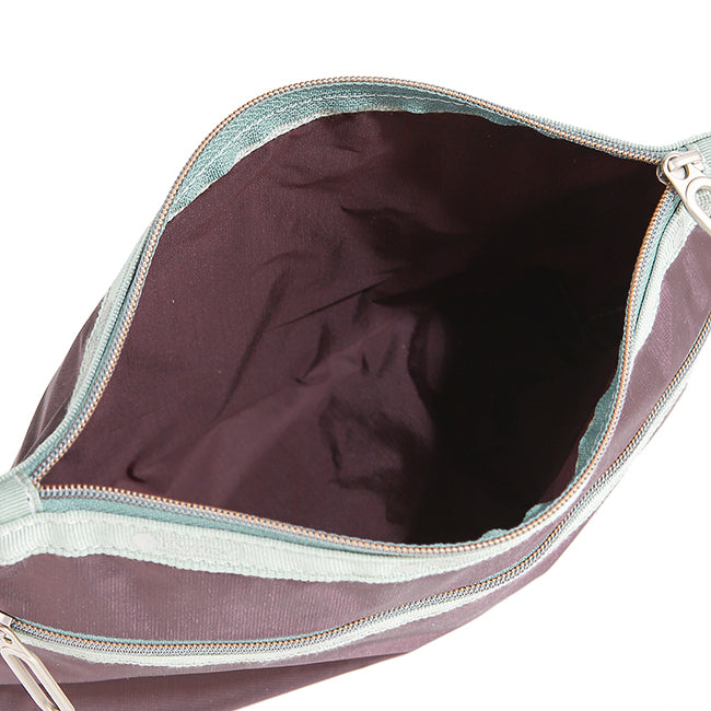 Essential 2 Zip Pouch In Pw Burgundy C1