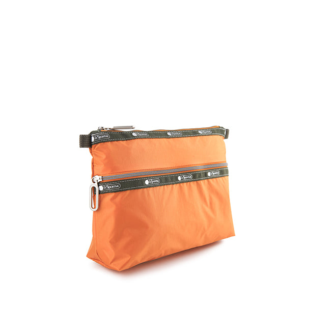 Essential 2 Zip Pouch In Pw Flame Orange C1