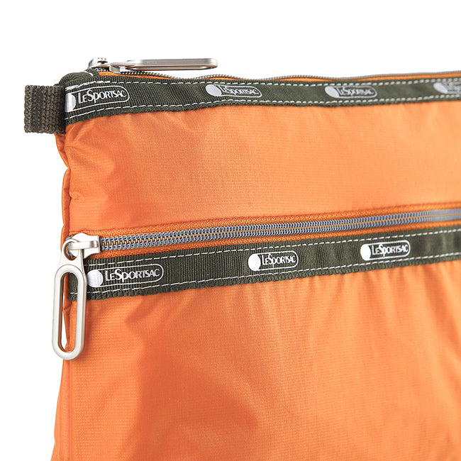 Essential 2 Zip Pouch In Pw Flame Orange C1