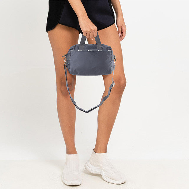 Small Uptown Satchel In Shadow Grey C