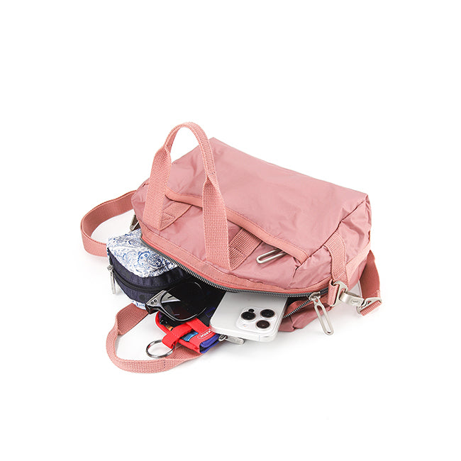 Small Uptown Satchel In Dusty Pink C