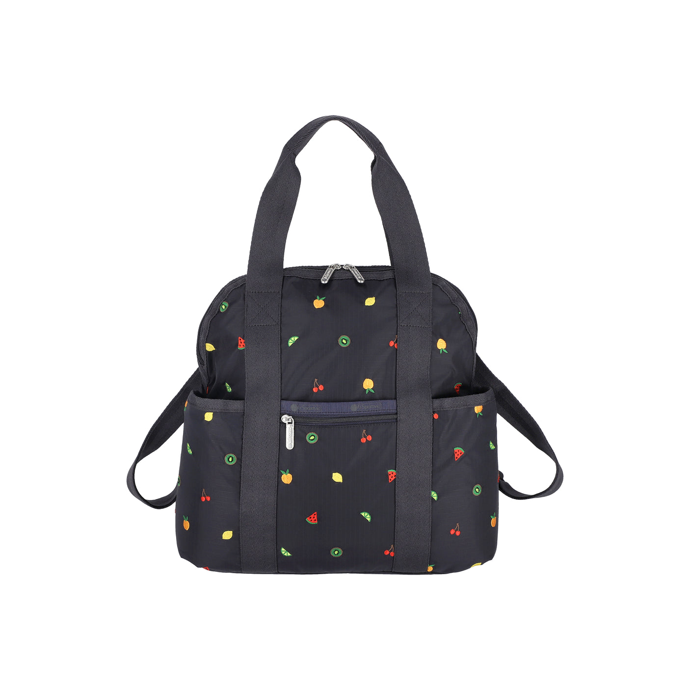 LeSportsac Tas Unisex Double Trouble Backpack In Mixed Fruit Embroidery