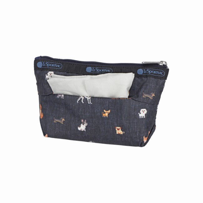 LeSportsac Unisex Pouch Small Sloan Cosmetic In Woof Wonderland