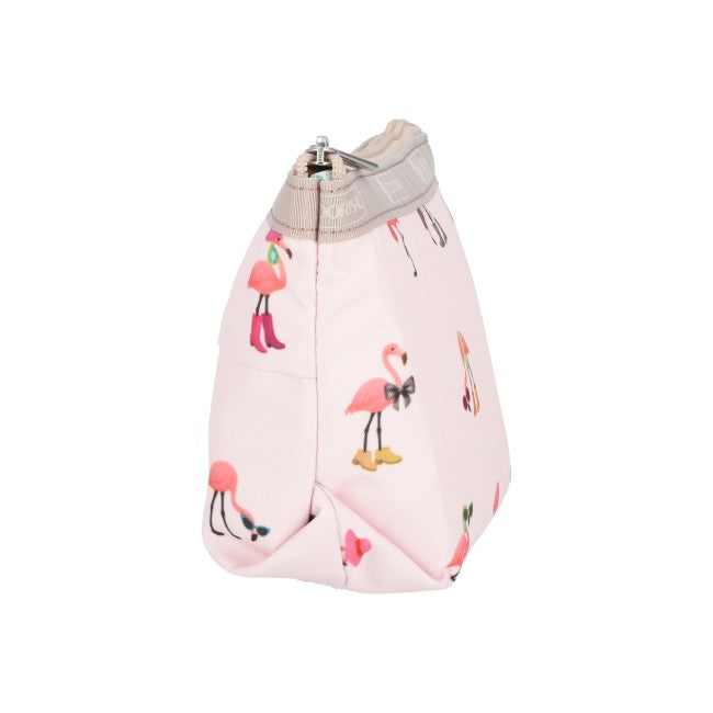 LeSportsac Unisex Pouch Small Sloan Cosmetic In Flamingo Party