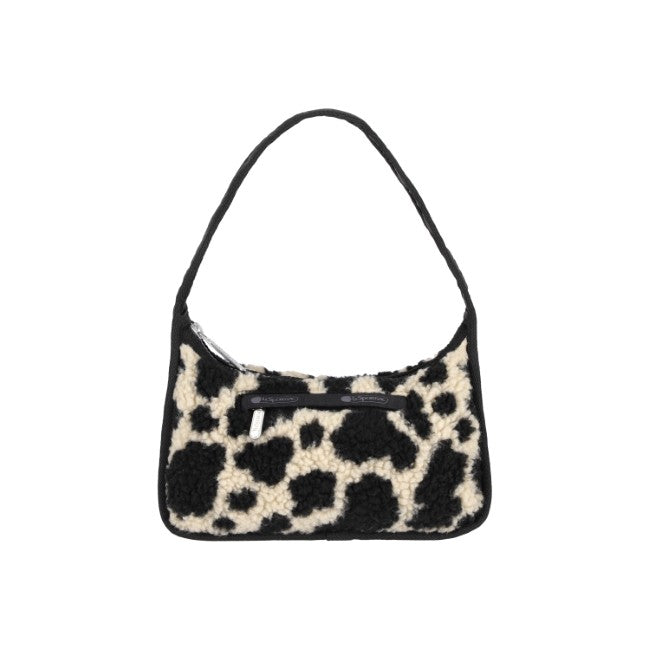 LeSportsac Unisex Sherpa Small Shoulder In Cow Sherpa