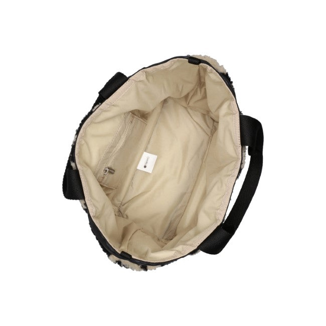 LeSportsac Unisex Sherpa Small Open Tote In Cow Sherpa