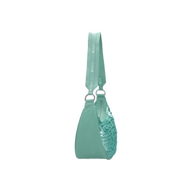 LeSportsac Unisex Sequin Small Hobo In Matte Mermaid Grn Sequin
