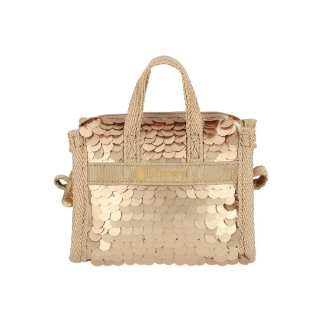 LeSportsac Unisex Sequin Micro Bag In Matte Champagne Sequin