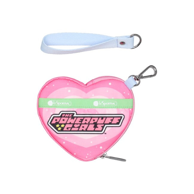 LeSportsac Unisex Pouch Heart Wristlet In Ppg Pink Heart