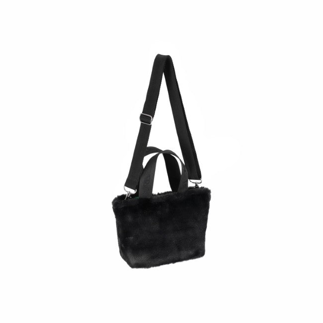 LeSportsac Unisex Bags Fur E/W Tote In Black Fluffy Fur