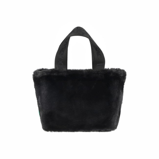 LeSportsac Unisex Bags Fur E/W Tote In Black Fluffy Fur