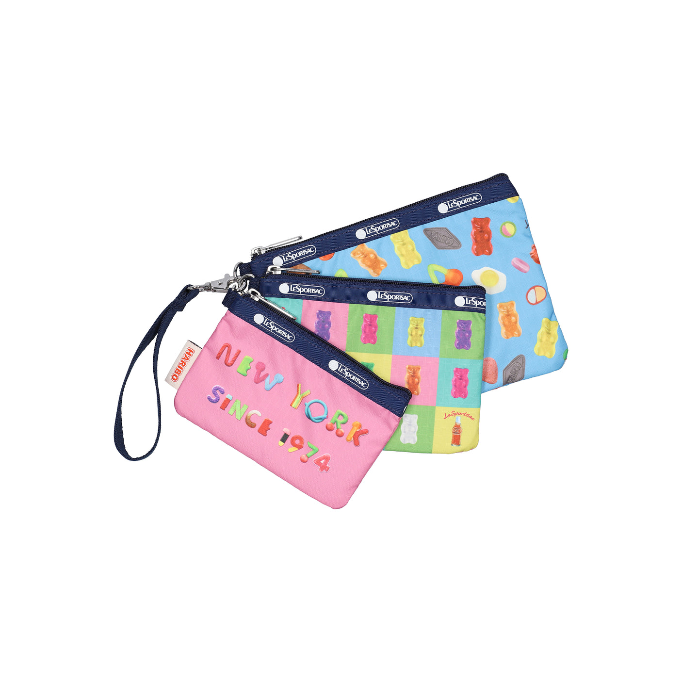LeSportsac Aksesoris Unisex Wristlet Pouch Set In Haribo Nyc Wristlet