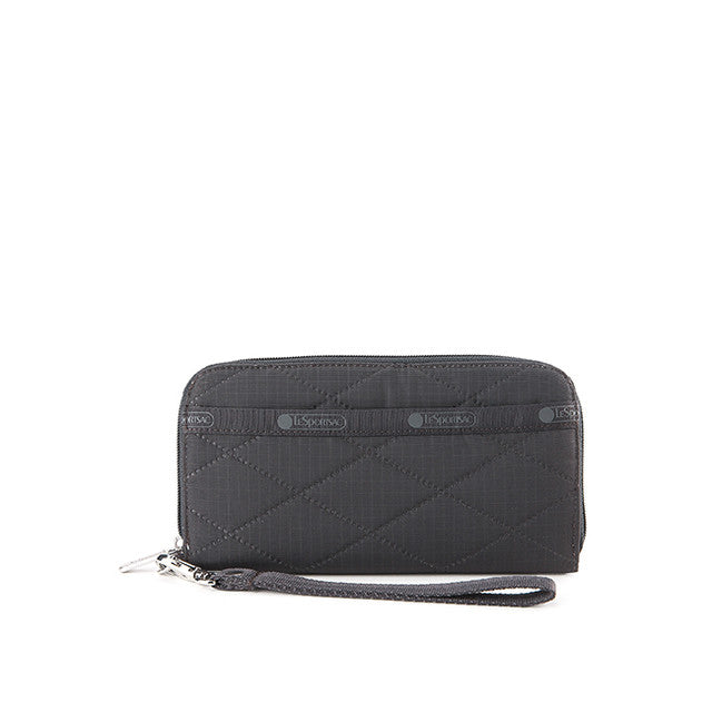 Tech Wallet Wristlet In Thunder Cross Deboss