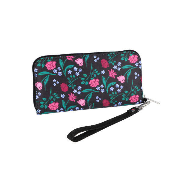 Tech Wallet Wristlet In Tossed Rose