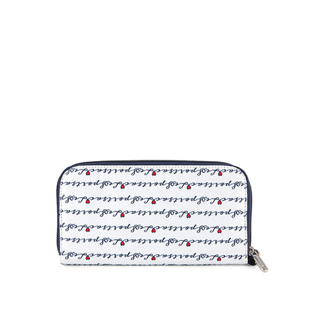 Tech Wallet Wristlet In Marine Logo Border