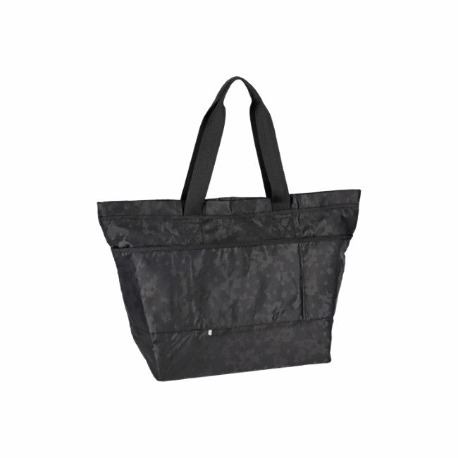 LeSportsac Unisex Carlin Zip Top Tote Bag In Black Floral Jacquard