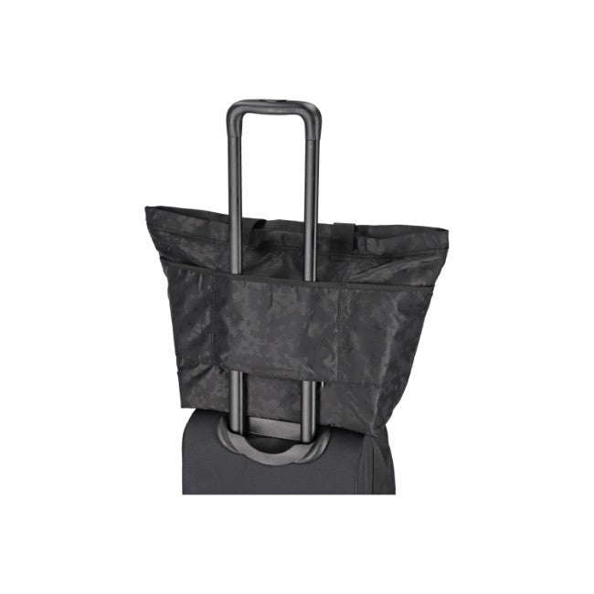 LeSportsac Unisex Carlin Zip Top Tote Bag In Black Floral Jacquard