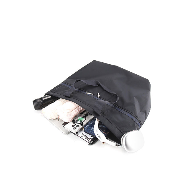 Carlin Zip Top Tote Bag In Deep Sea Blue