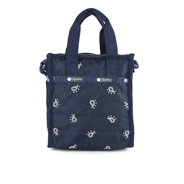 Mini N/S Tote In Navy Bandana Emb