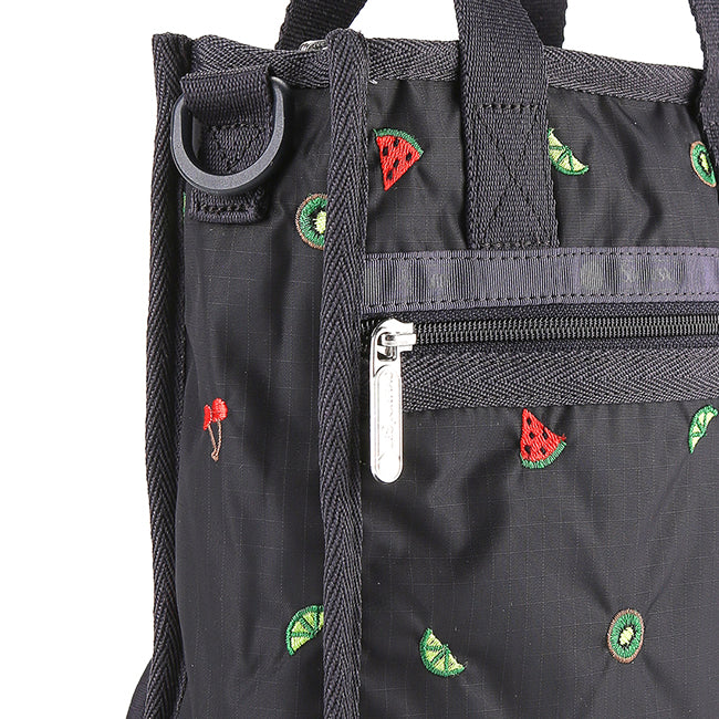 Mini N/S Tote In Mixed Fruit Embroidery