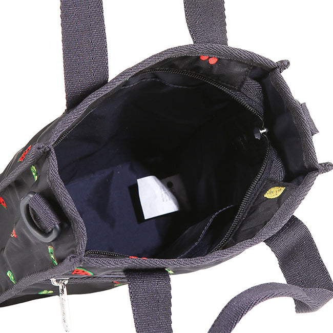 Mini N/S Tote In Mixed Fruit Embroidery