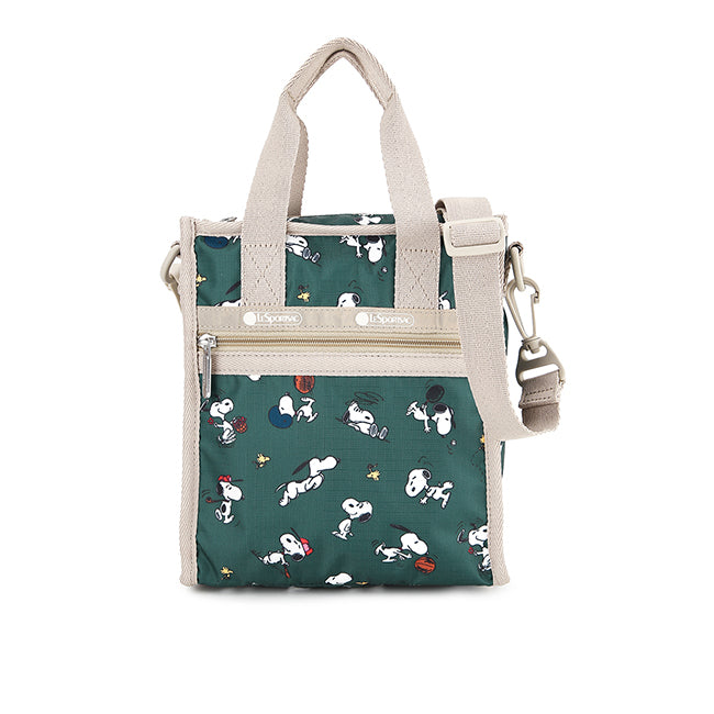 LeSportsac Tas Unisex Tote bag Mini N/S Tote In Snoopy And Woodstock Grn