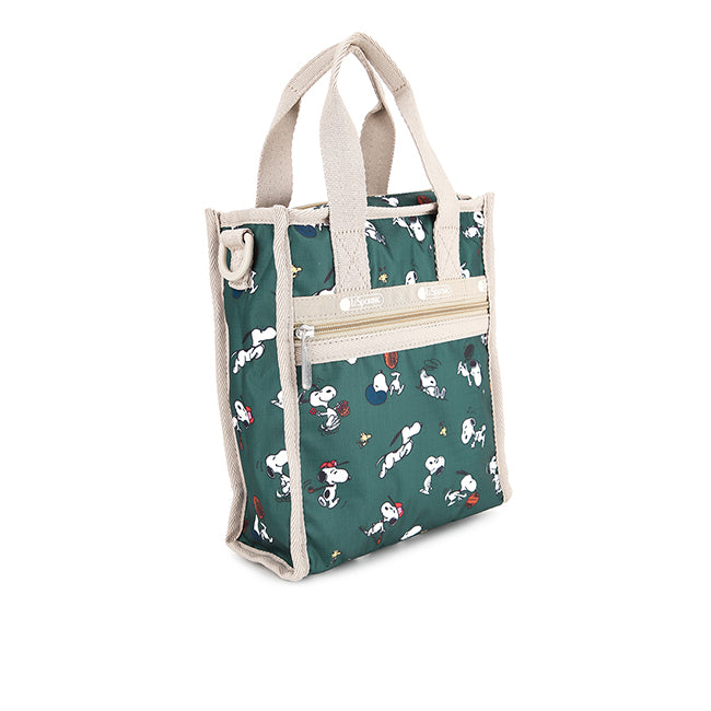 LeSportsac Tas Unisex Tote bag Mini N/S Tote In Snoopy And Woodstock Grn
