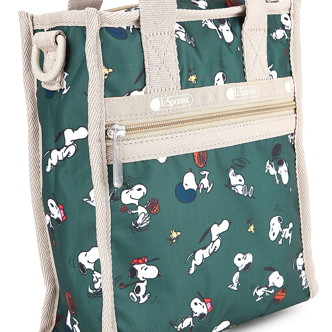 LeSportsac Tas Unisex Tote bag Mini N/S Tote In Snoopy And Woodstock Grn