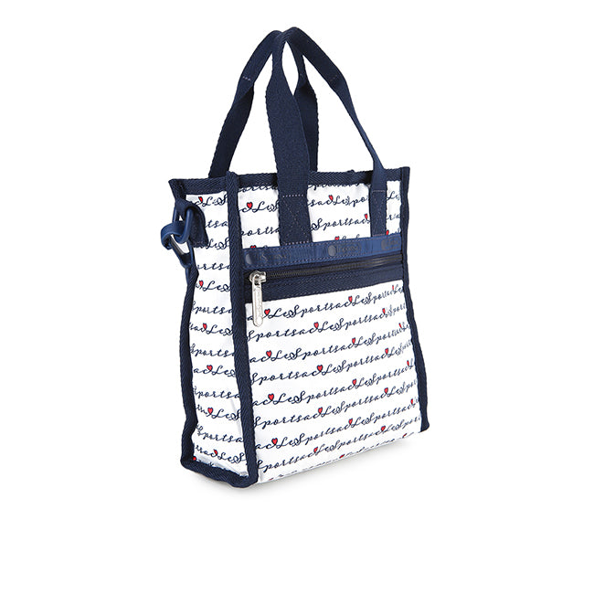 Mini N/S Tote In Marine Logo Border