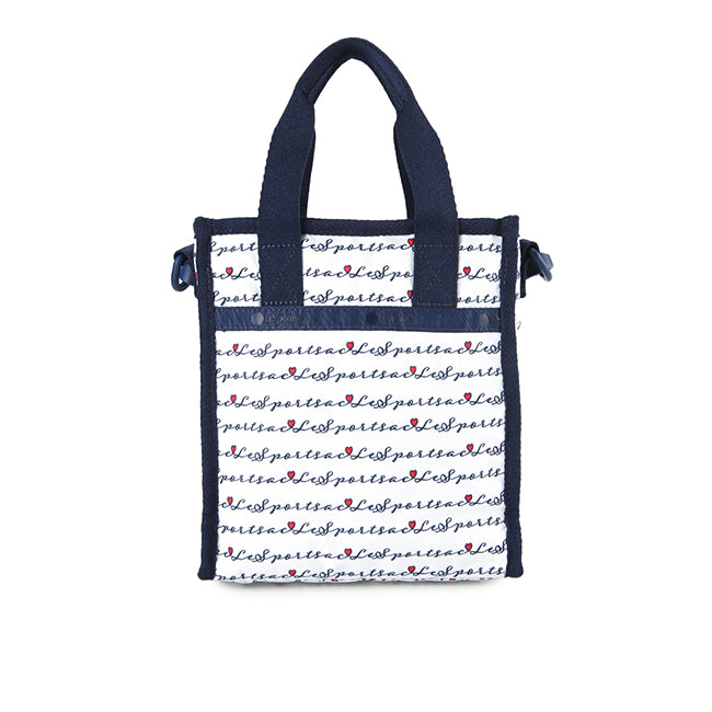 Mini N/S Tote In Marine Logo Border
