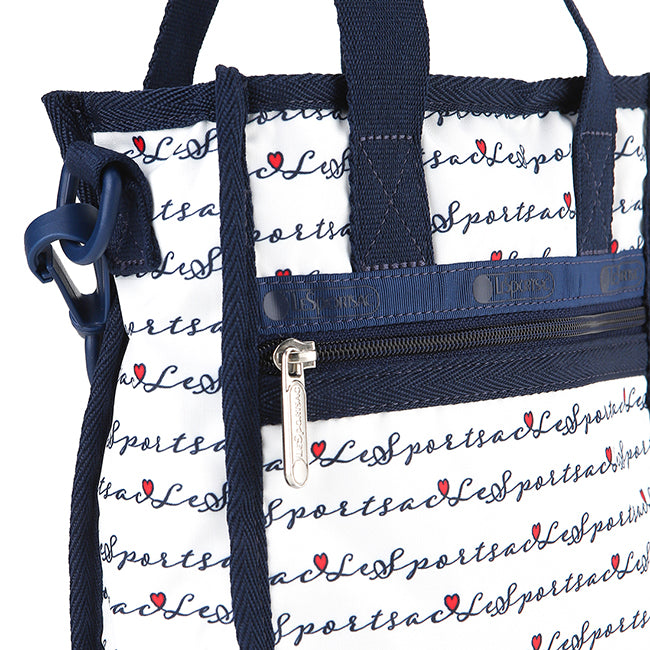 Mini N/S Tote In Marine Logo Border