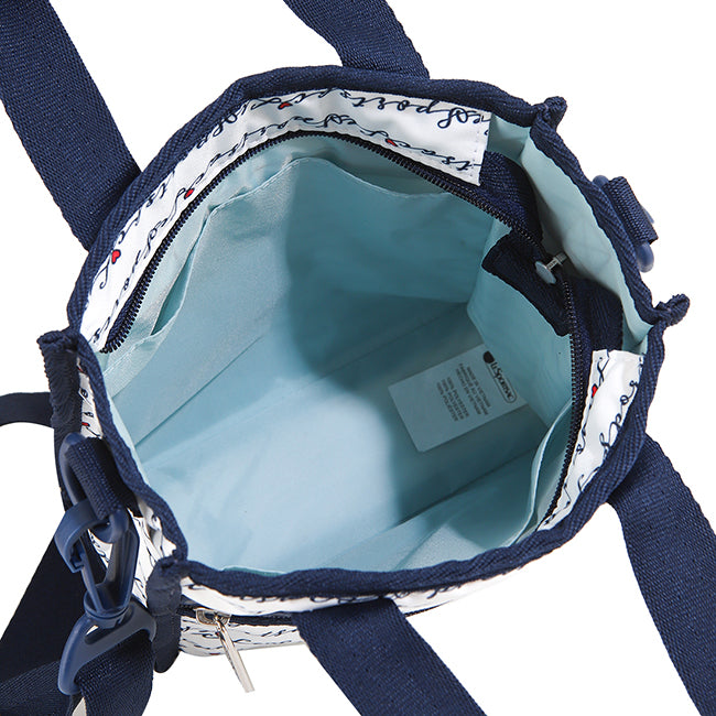 Mini N/S Tote In Marine Logo Border