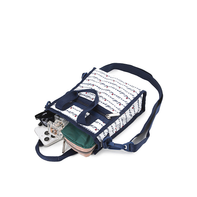 Mini N/S Tote In Marine Logo Border
