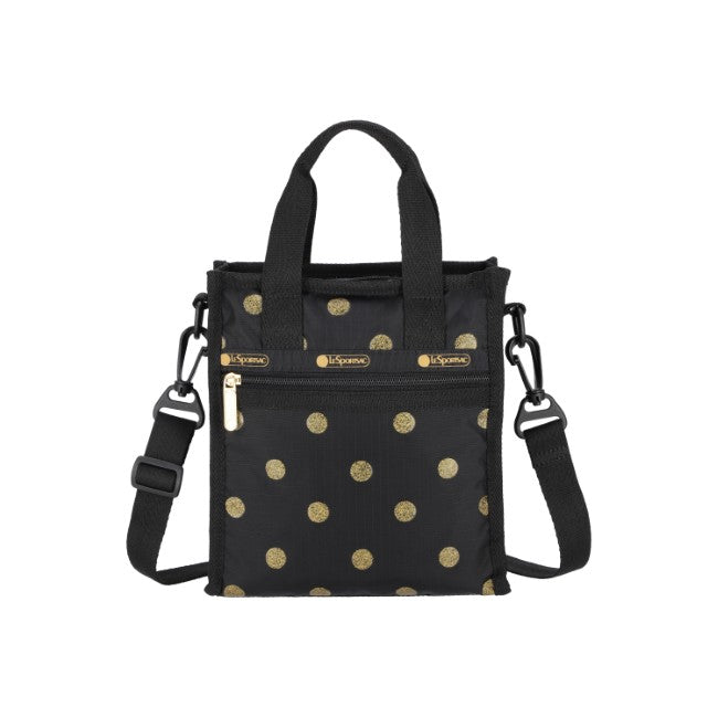 LeSportsac Unisex Bags Mini N/S Tote In Gold Glitter Dots