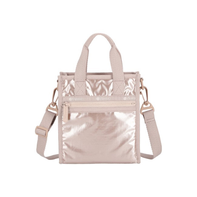LeSportsac Unisex Bags Mini N/S Tote In Rose Gold Shine