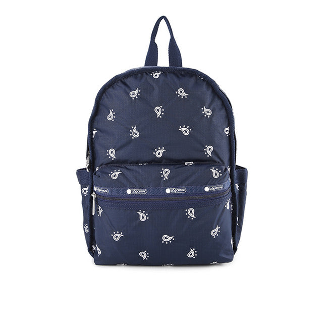 Route Sm Backpack In Navy Bandana Emb