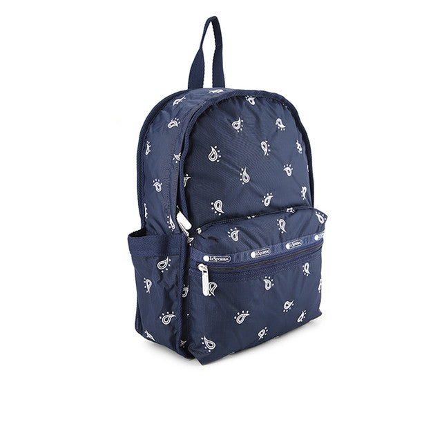 Route Sm Backpack In Navy Bandana Emb