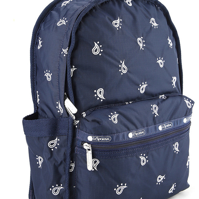 Route Sm Backpack In Navy Bandana Emb