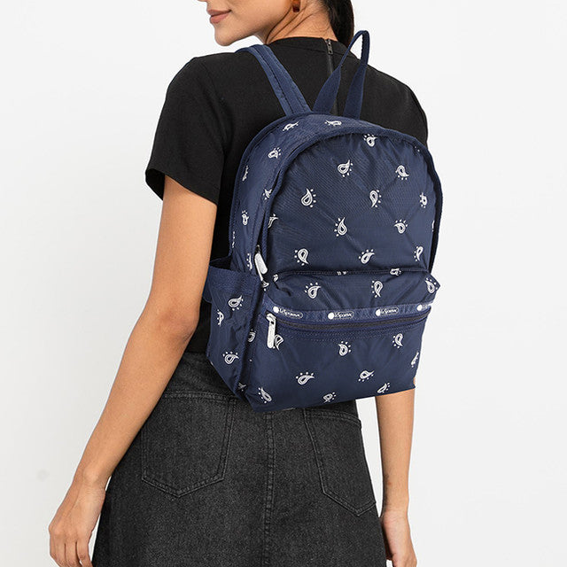 Route Sm Backpack In Navy Bandana Emb