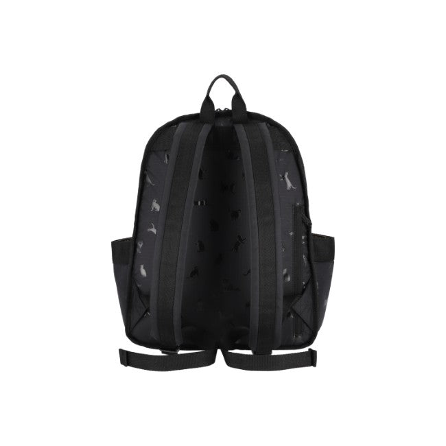 LeSportsac Unisex Route Backpack In Black Cats