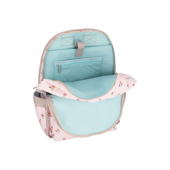 LeSportsac Unisex Bags Route Backpack In Flamingo Party