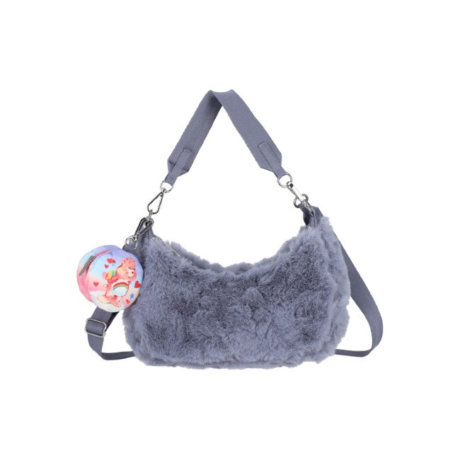LeSportsac Unisex Sm Conv Hobo In Care Bears Fuzzy Gray